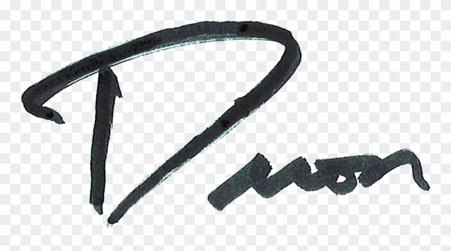 Deron's Signature - Strap Clipart