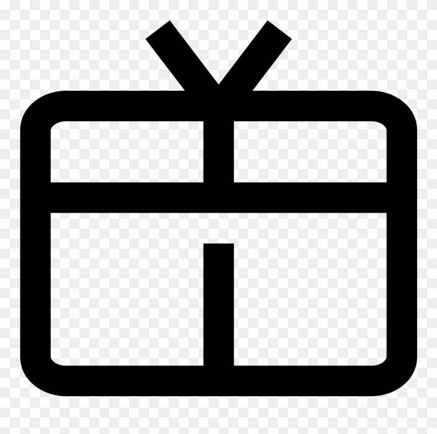 It's A Logo Of A Package Or A Present Clipart