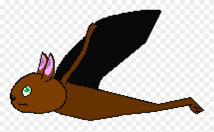 Bat Wing Up - Bubsy Clipart