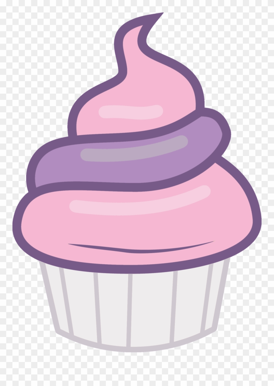 Cupcake Vector Purple - Mlp Food Vector Clipart