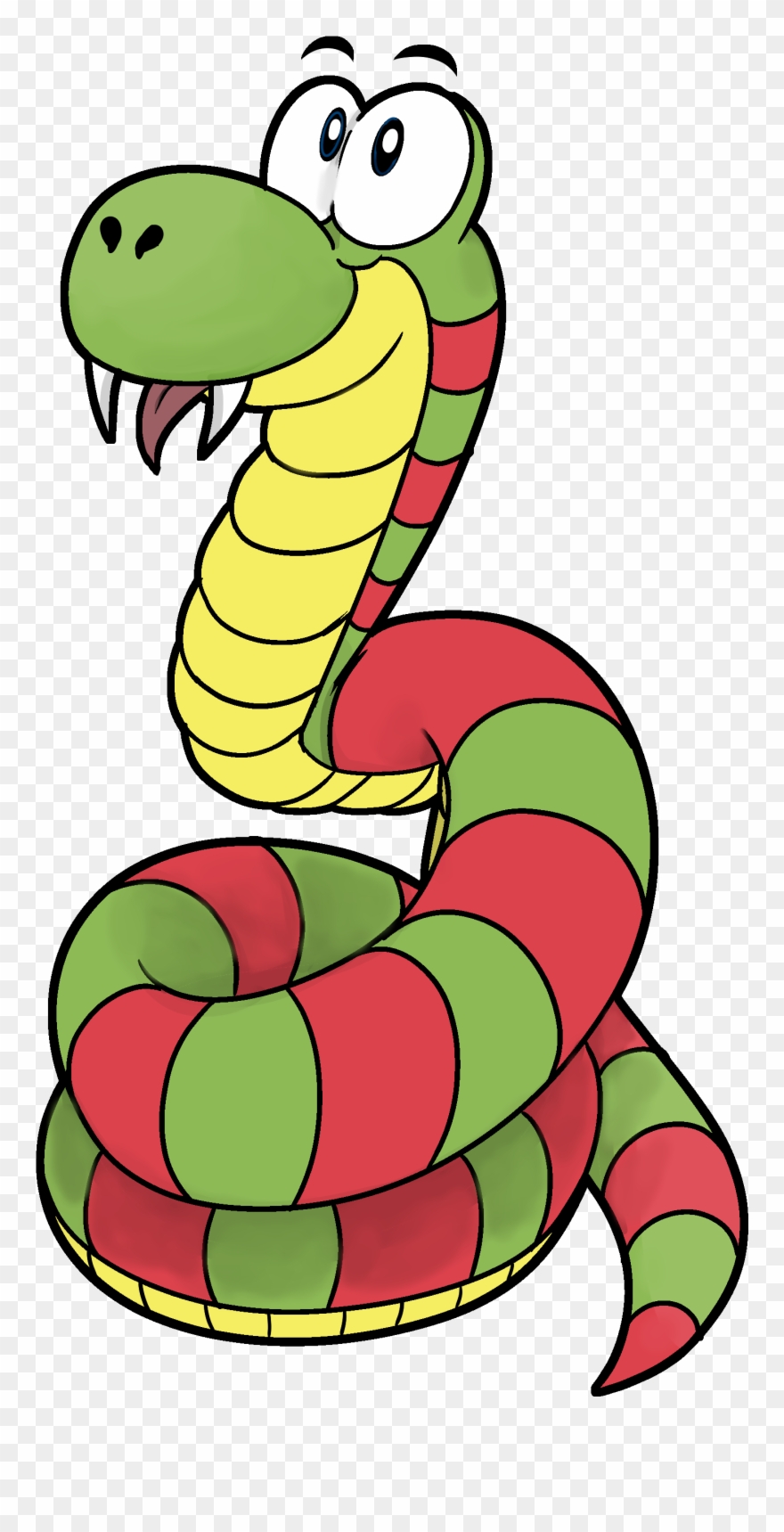 "rattly The Rattlesnake" - Serpent Clipart