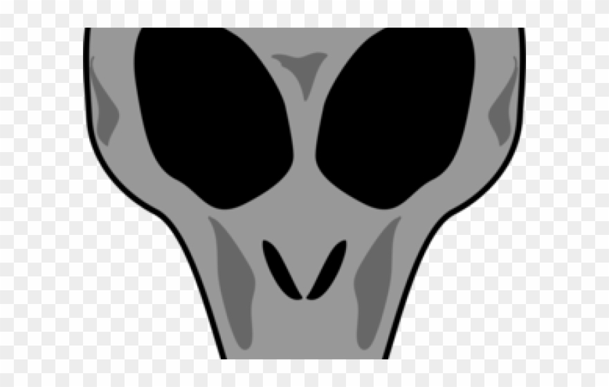 Alien Clipart Grey - Alien Head - Png Download