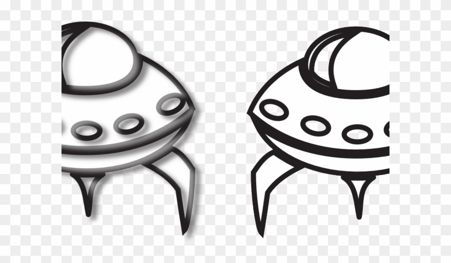 Alien Clipart Spaceship - Star Wars Spaceship Drawing - Png Download