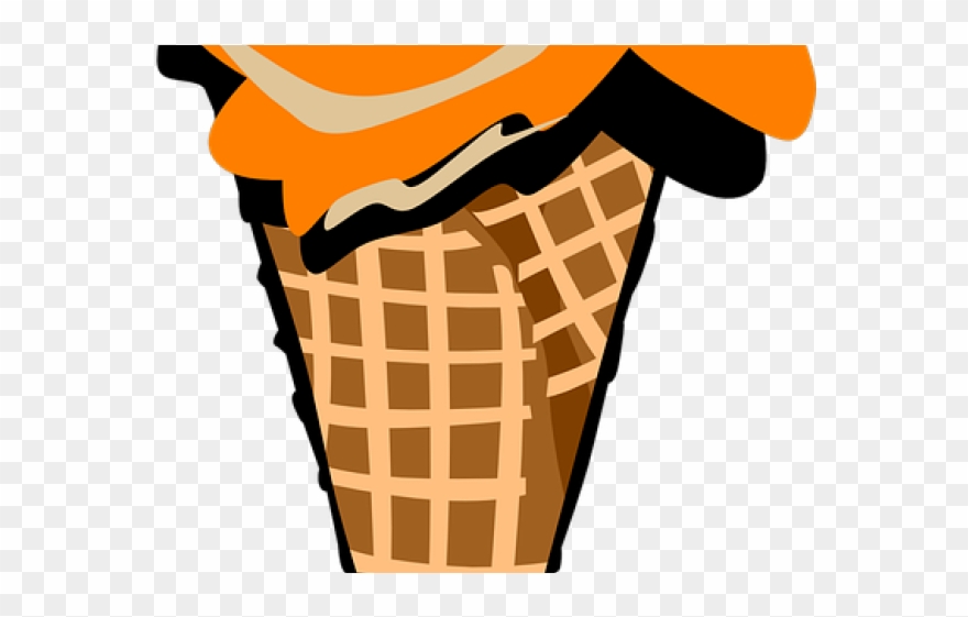 Ice Cream Clipart Orange - 3 Scoop Ice Cream - Png Download