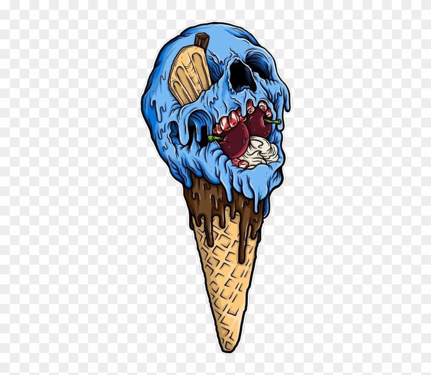Ice Cream - Zombie Ice Cream Drawing Clipart