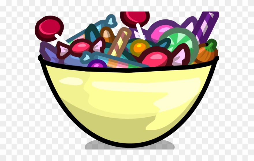 Sweets Clipart Bowl Candy - Candy Bowl Clipart Transparent - Png Download