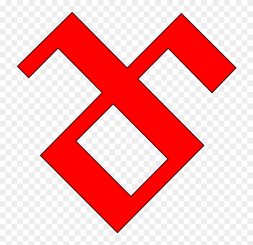 Wegzeichen Dresdner Heide Schere - Cross Clipart