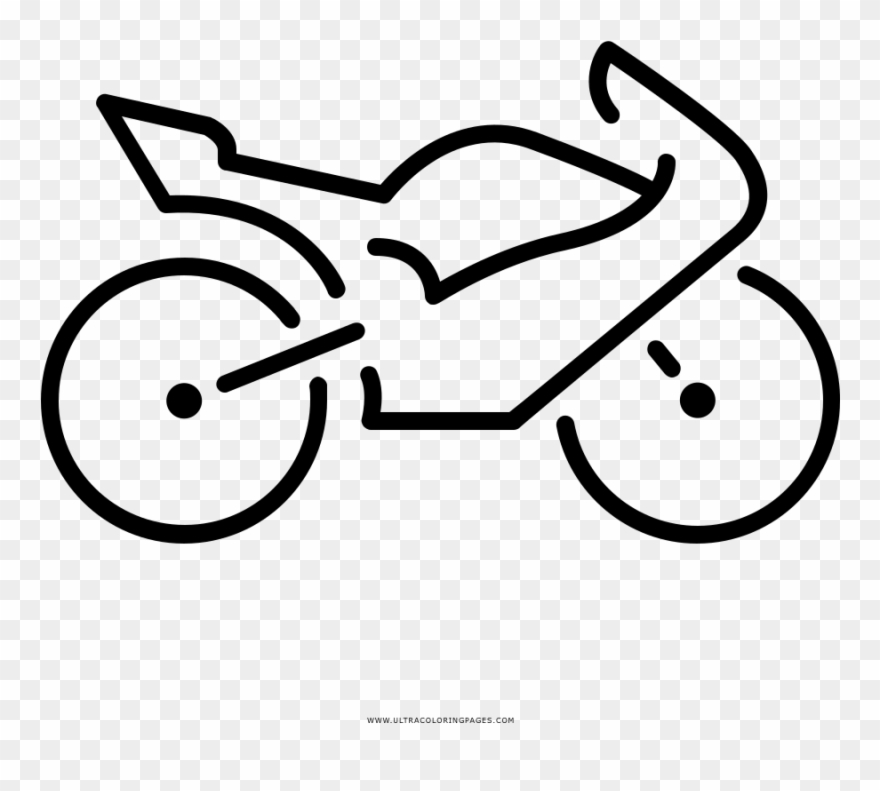 Motorrad Ausmalbilder - Icon Motorcycle Top View Png Clipart