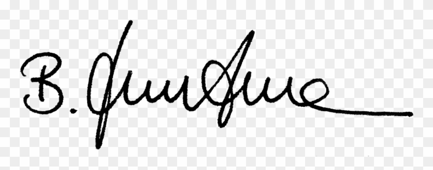 Unterschrift Benjamin Hartmann - Calligraphy Clipart