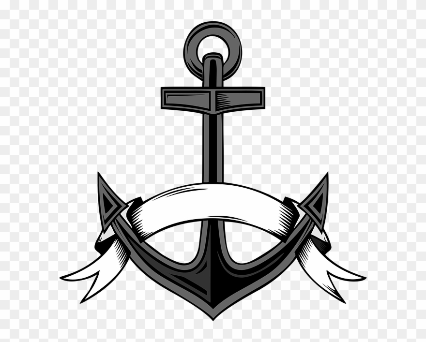 Ribbon Clipart Anchor - Clip Art - Png Download