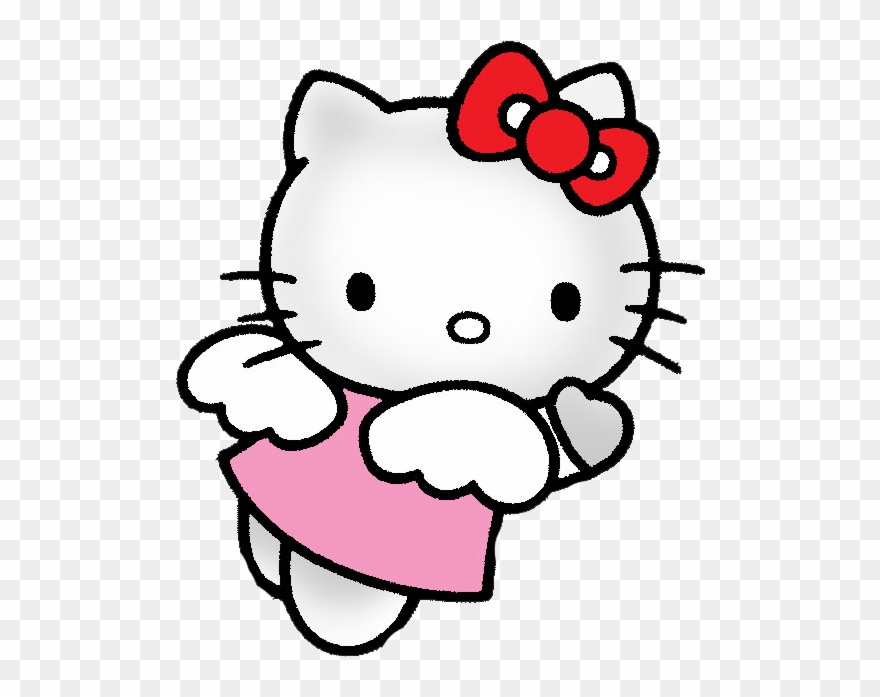 Hello Kitty Angel Photo Hkangelpink - Hello Kitty Coloring Pages Pdf Clipart