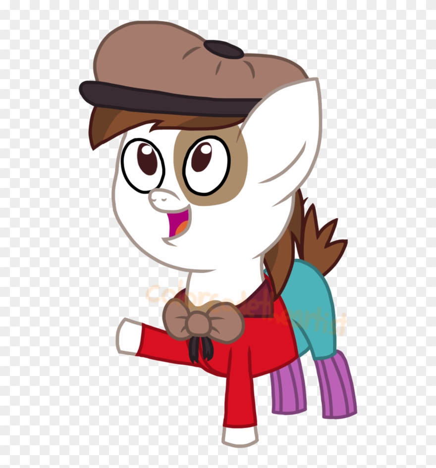 Colorcodetheartist, Bowtie, Brown Mane, Clothes, Crossover, - Cartoon Clipart
