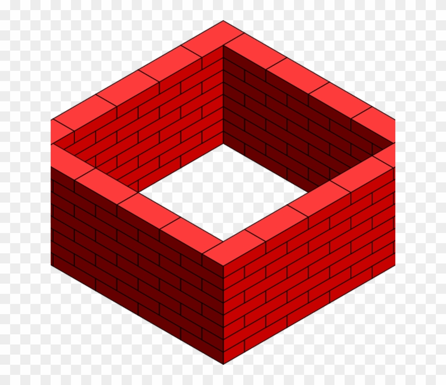 Brick Wall Square Clip Art At Clkercom Vector Clip - Wall Clipart Transparent - Png Download