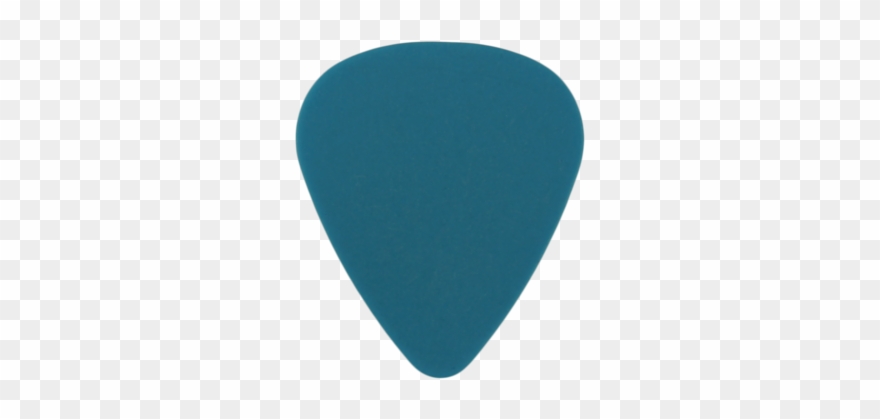 Style 351 Delrin Custom Guitar Pick Neon Blue - Heart Clipart
