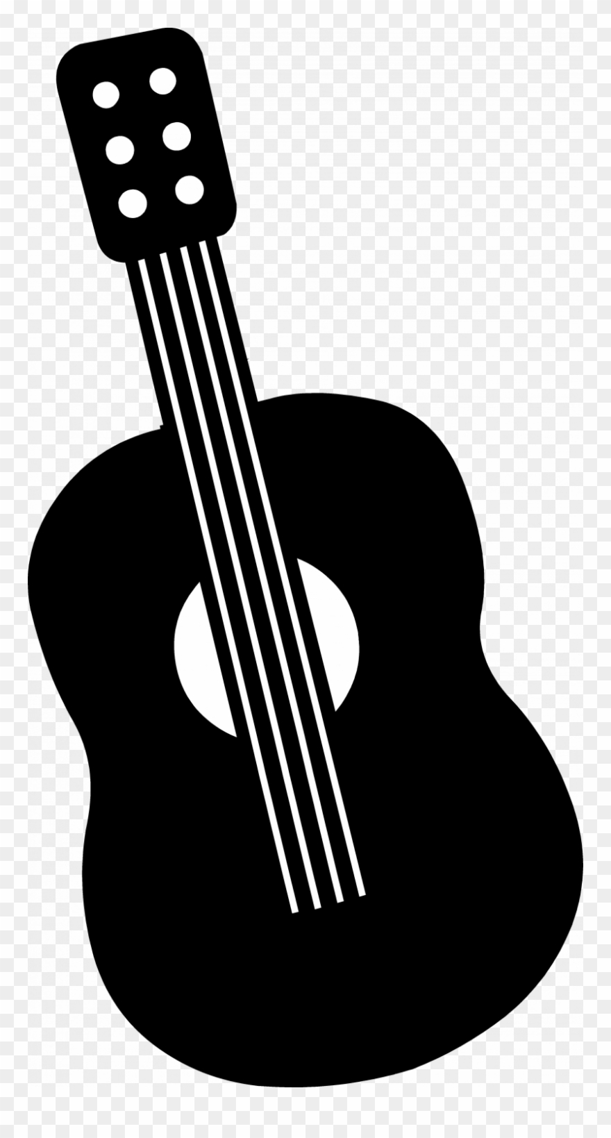 Guitar Clipart Silhouette - Png Download