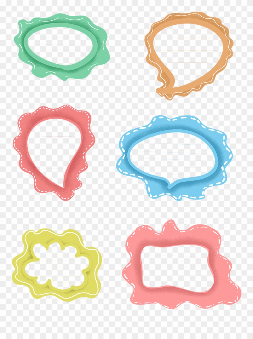 Hand Drawn Dialog Bubbles Elements Account Vector Png - Circle Clipart