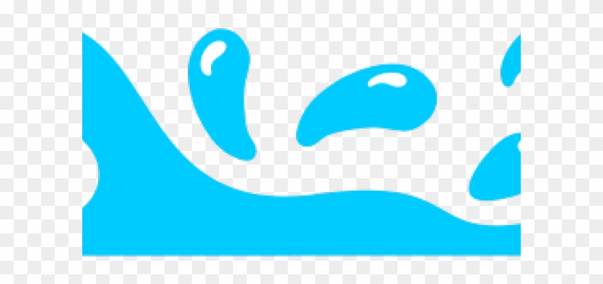 Blue Water Clipart Splash - Splash Clip Art - Png Download