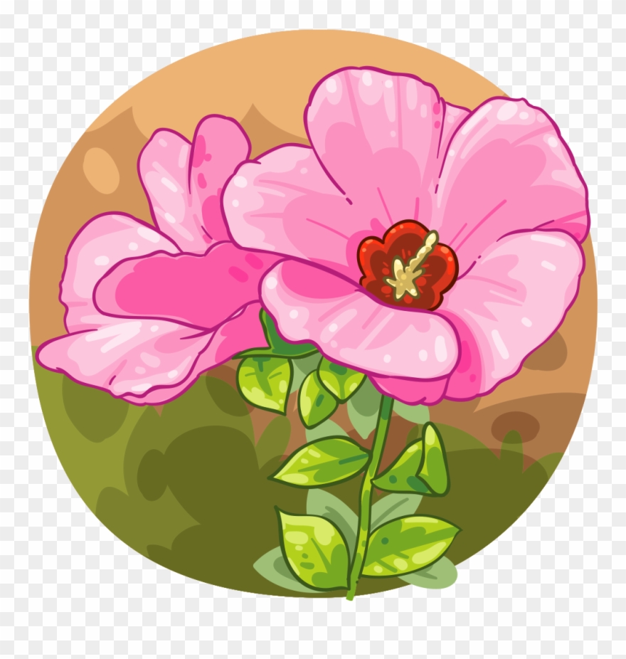 Sturt's Desert Rose - Common Peony Clipart