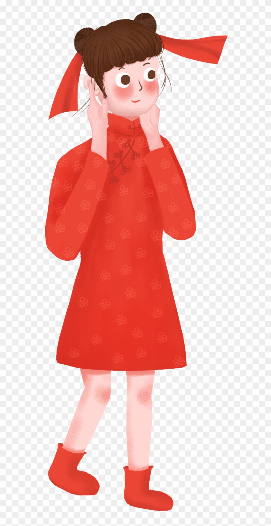 New Year Cartoon Chinese Cute Png And Psd - Cartoon Clipart