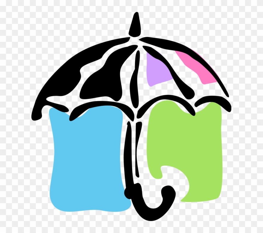 Vector Illustration Of Umbrella Or Parasol Provides Clipart