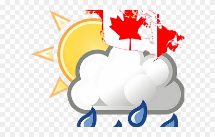 Weather Clipart Google - Partly Cloudy With Rain - Png Download