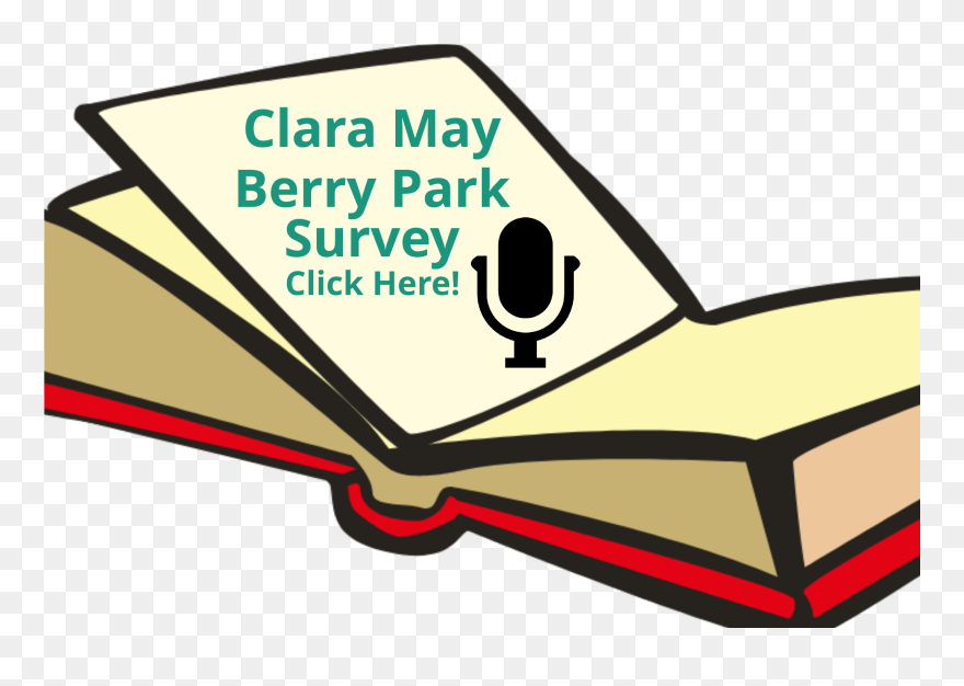 Click Here To Take The Clara May Berry Park Survey - Cartoon Book Background Png Clipart