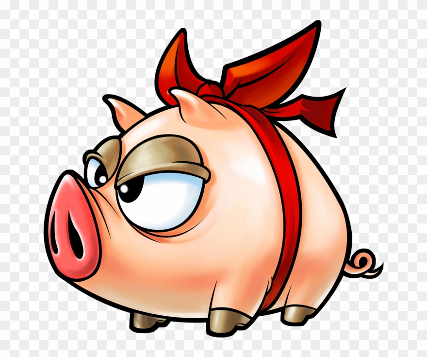 Monster Ribbonpig2 - Red Ribbon Pig Maplestory Clipart