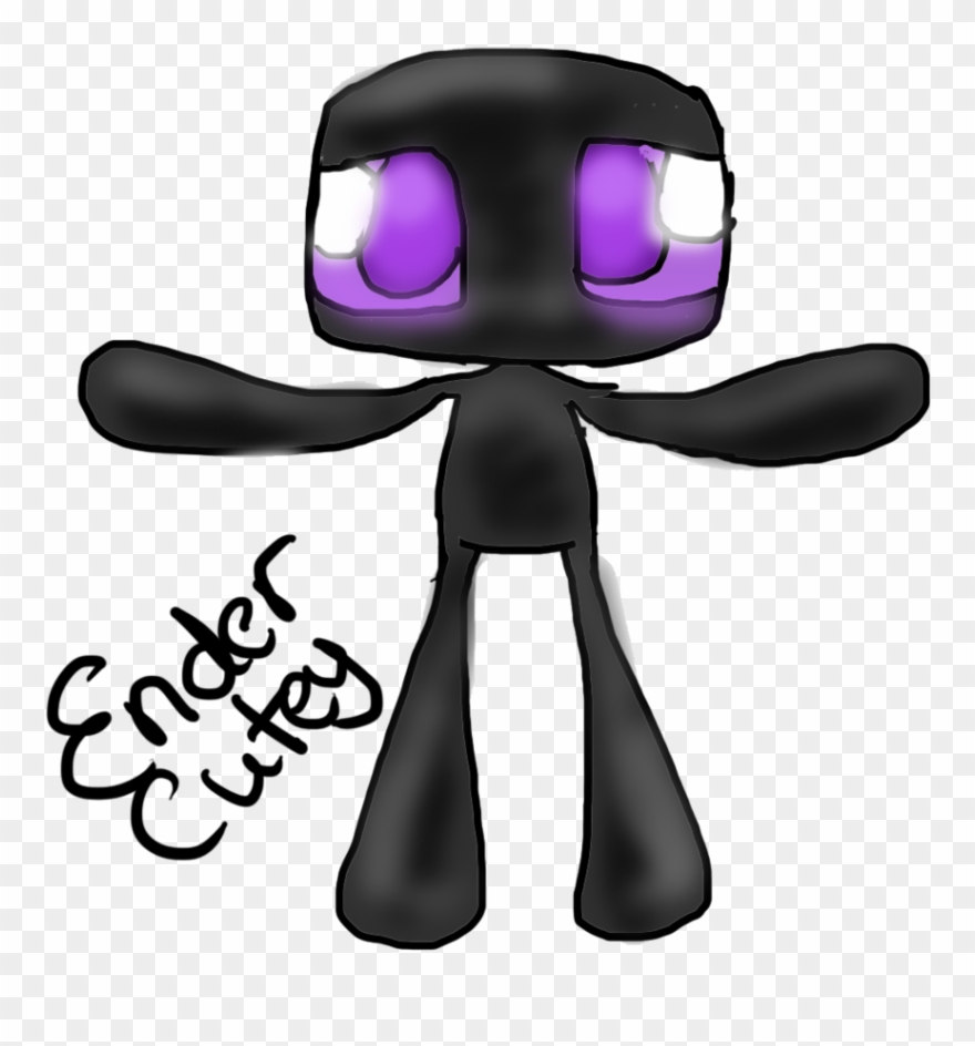 Minecraft Clipart Enderman - Cartoon - Png Download