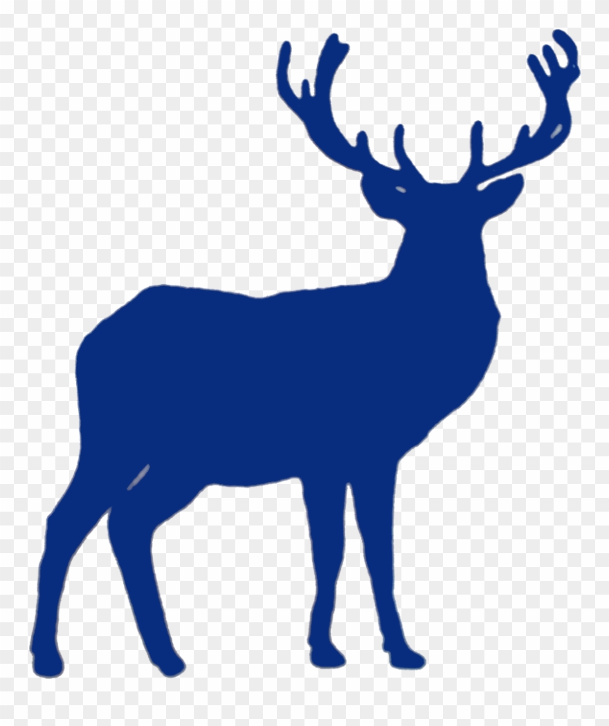 Stag Clipart Celtic - Silhouette Of Reindeer - Png Download