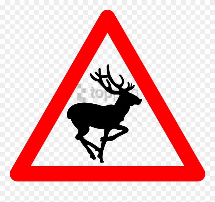 Free Png Download Deer Traffic Png Images Background - British Road Signs Animals Clipart