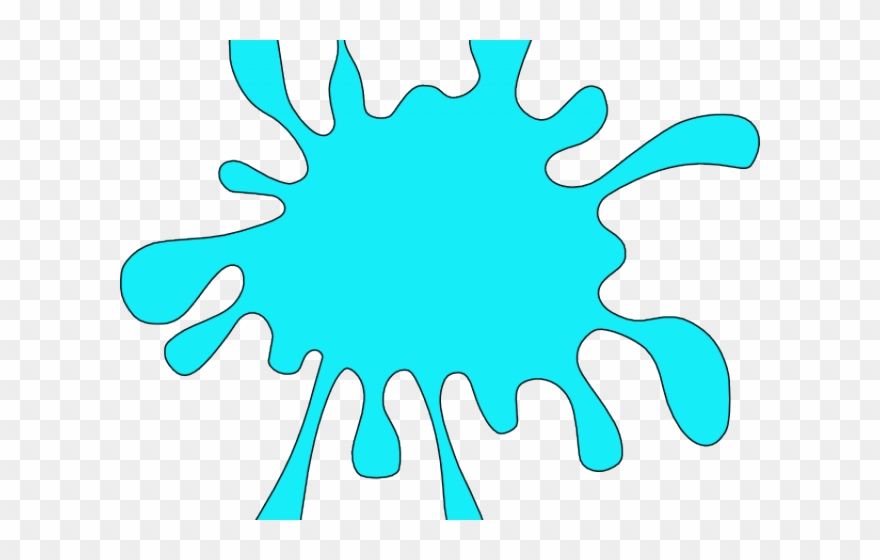 Color Clipart Turquoise - Orange Color Splash Clip Art - Png Download
