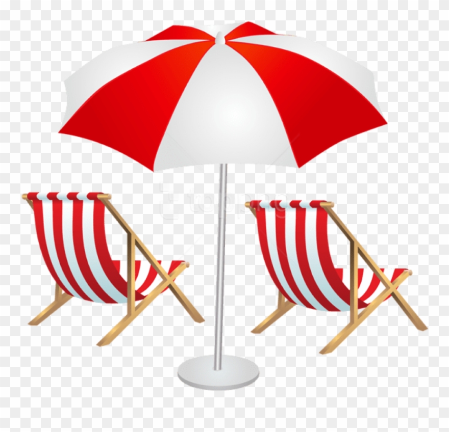 Download Beach Chairs And Umbrella Clipart Png Photo - Beach Chair With Umbrella Clipart Transparent Png