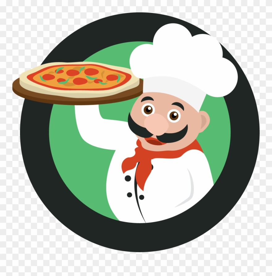 Take Out Chef Template - بيتزا وفطائر ملتقى الاصدقاء Clipart