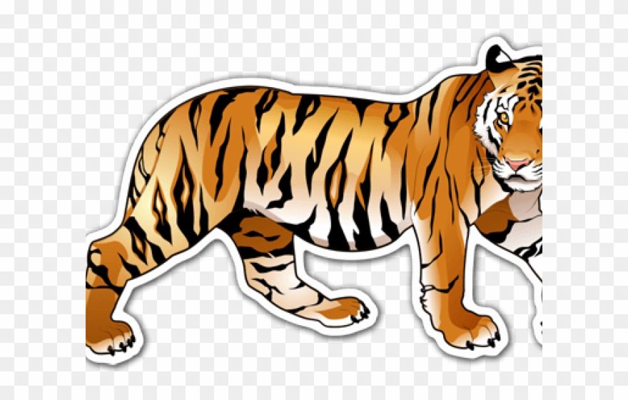 Tiger Clipart Wild Animals - Transparent Background Tiger Clipart - Png Download