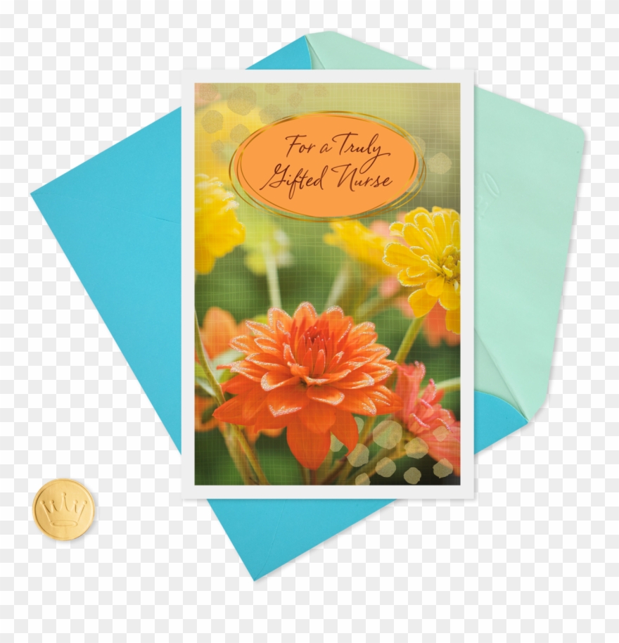 Truly Gifted Nurses Day Card - English Marigold Clipart