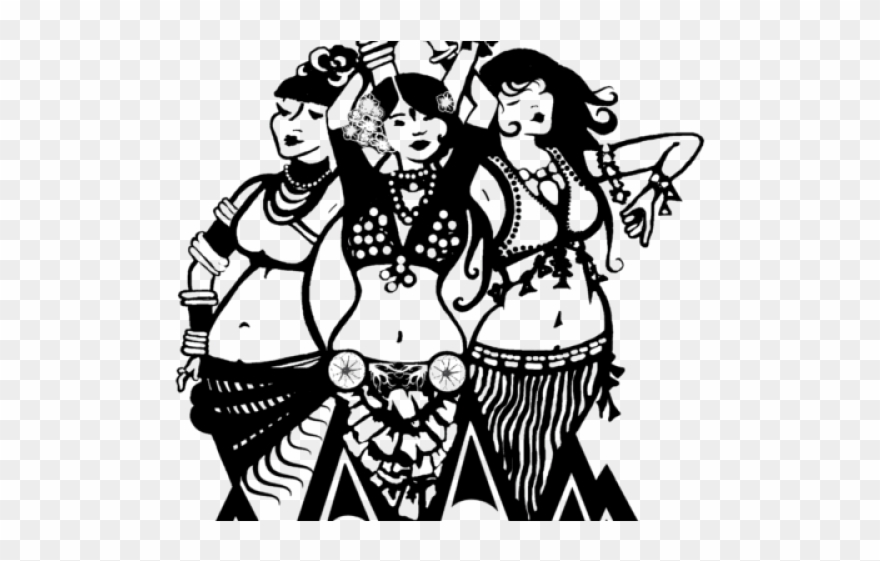 Phoenix Flag Clipart Dance - Tribal Belly Dance Art - Png Download