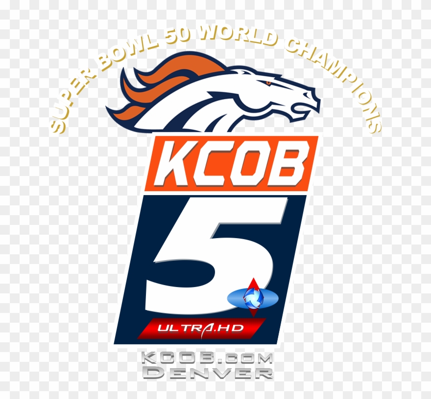 Special Kcob Logo Commemorating The Denver Broncos - Denver Broncos Logo Clipart