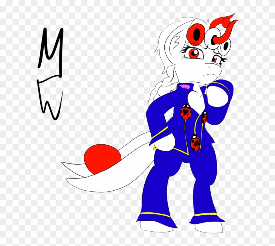 Queen-razlad, Bipedal, Fullbody, Giorno Giovanna, Jojo's - Cartoon Clipart