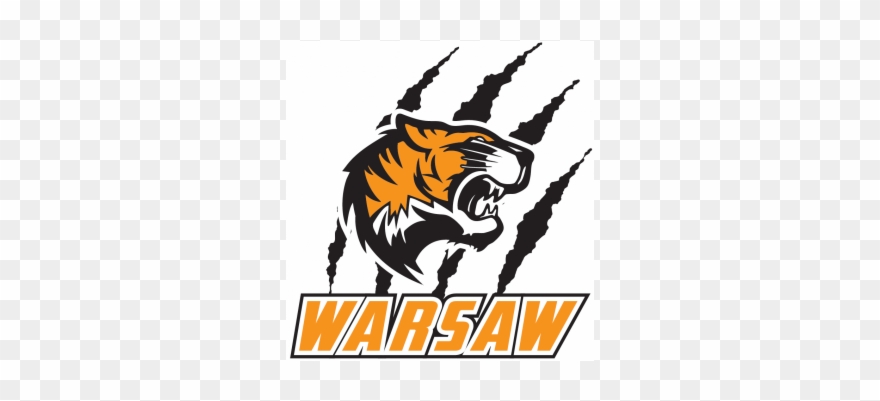 Last - Warsaw Tigers Football Logo Clipart