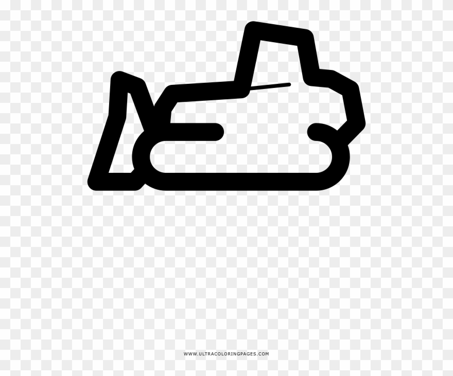 Bulldozer Coloring Page Clipart