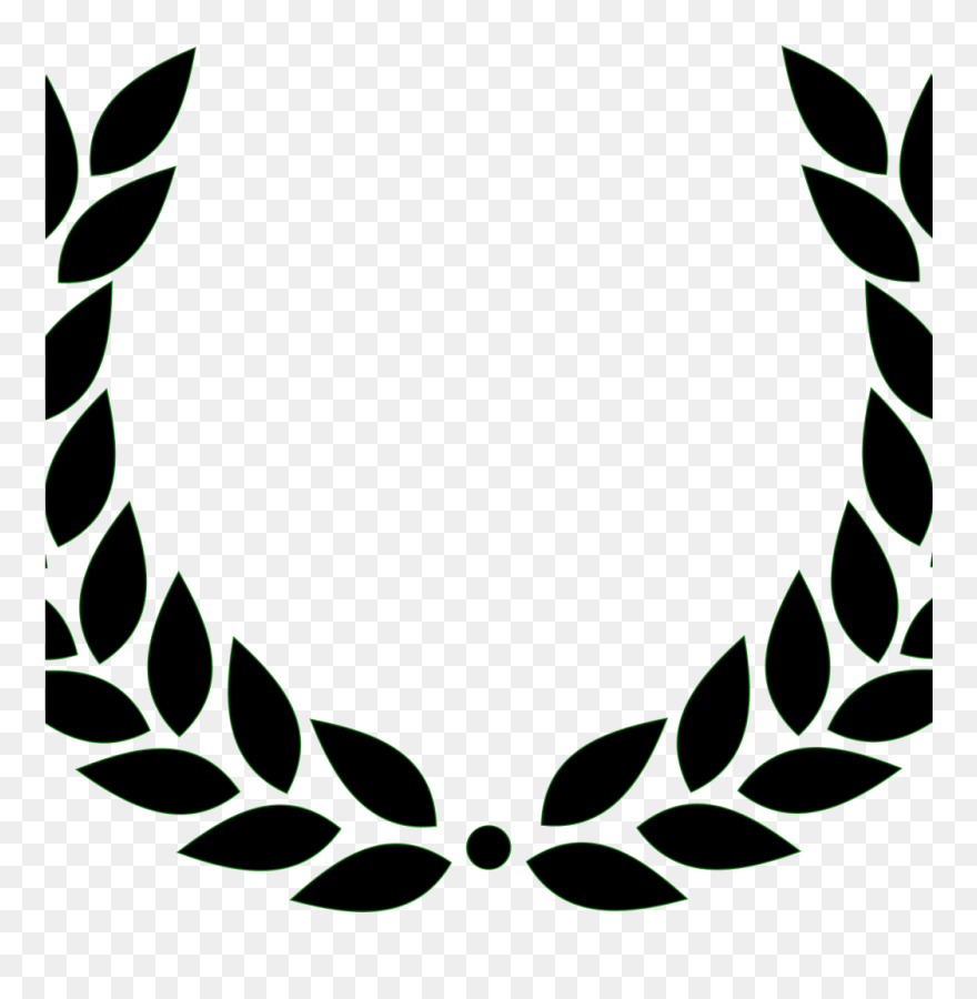 Transparent Laurel Wreath Vector Clipart