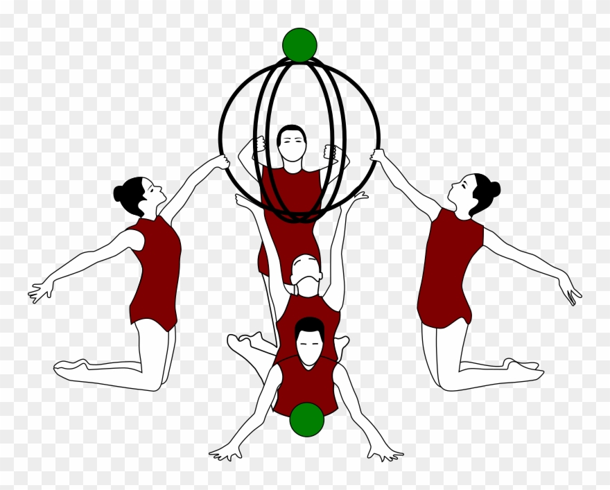 Medium Image - Gimnasia Acrobatica Imagenes Animadas Clipart
