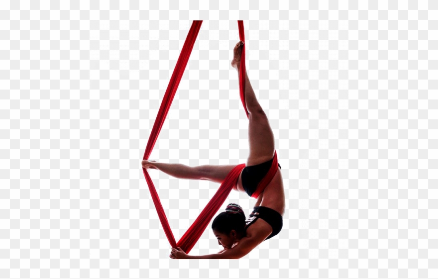Aerial Clipart Gymnastics - Aerial Yoga Png Transparent Png