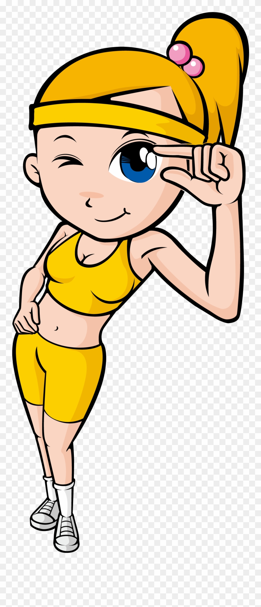 Physical Exercise Fitness Weight Training Big Eyes - Dibujo De La Aptitud Fisica Clipart