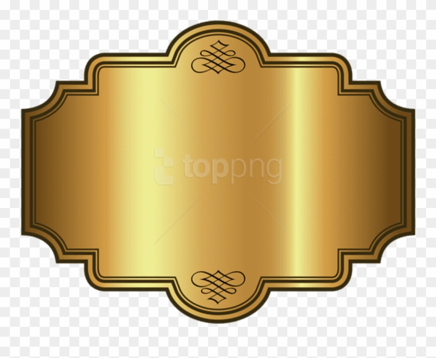 Free Png Download Golden Luxury Label Templatepicture - Luxury Label Png Clipart