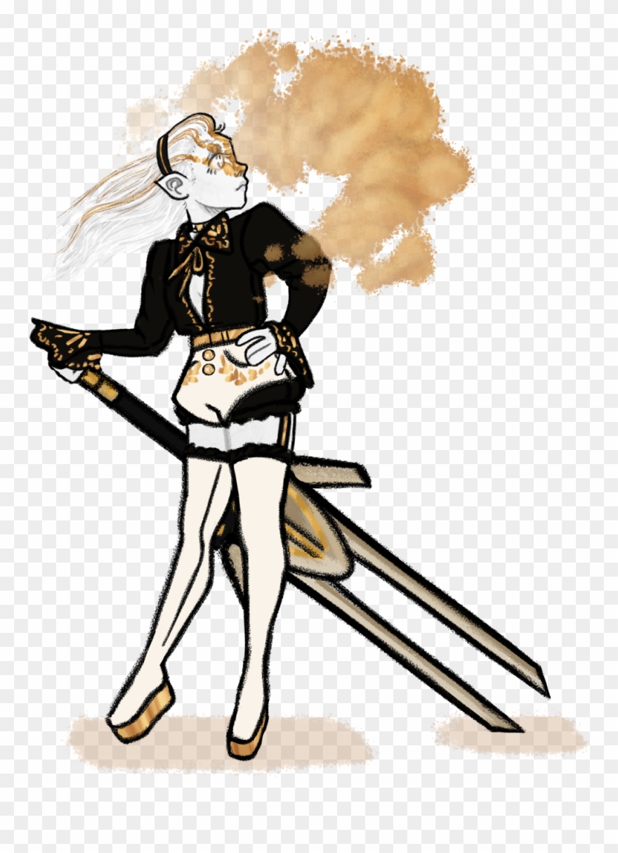 Her Name Is Althea And She's A Hexblade Warlock Her - Illustration Clipart