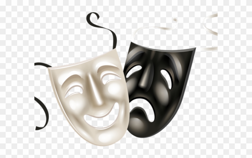 Lighter Clipart Theater - Theater Masks Transparent Background - Png Download