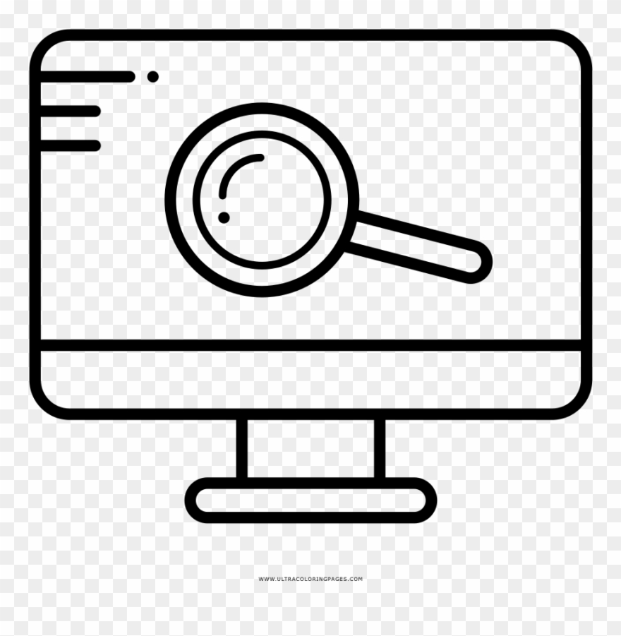 Job Search Coloring Page - Circle Clipart