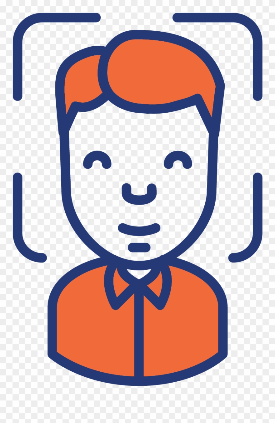 Event Facial Recognition Check-in Clipart