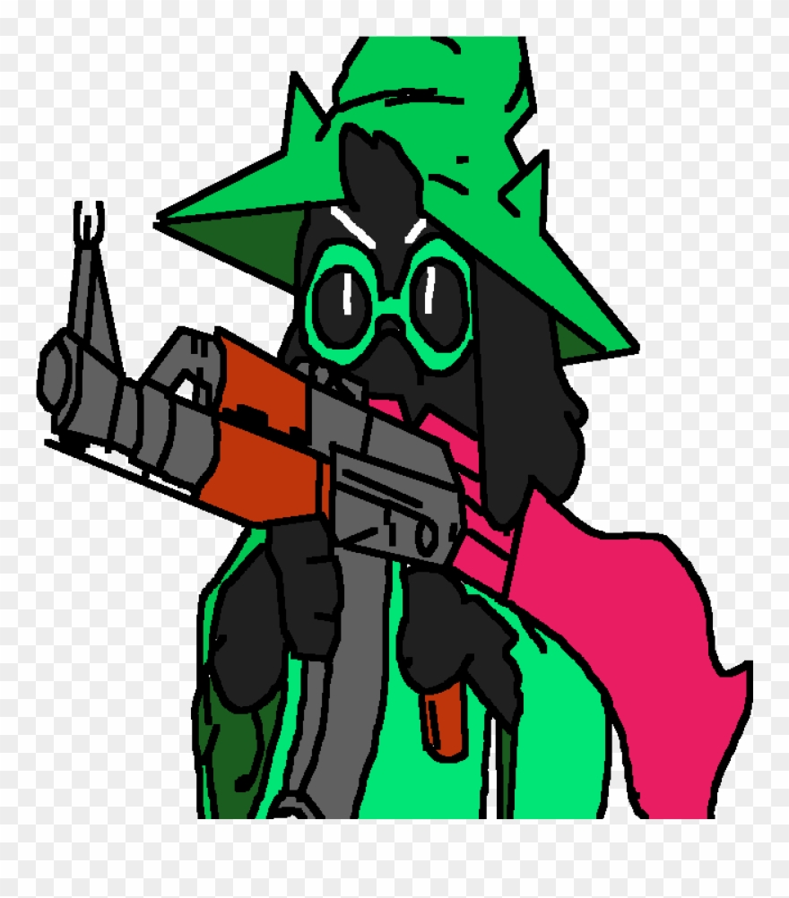 Raslei With A Gun - Cartoon Clipart